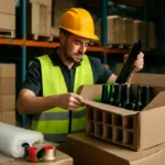 Logistica e imballaggio delle bottiglie di vetro: la precauzione che evita danni in magazzino