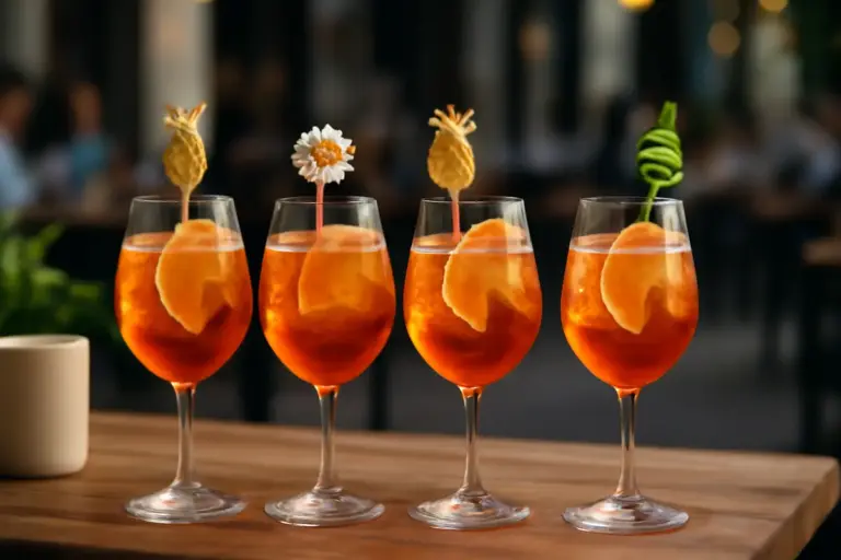 Decorazioni nelle degustazioni di Spritz: il dettaglio che conquista i clienti al primo impatto